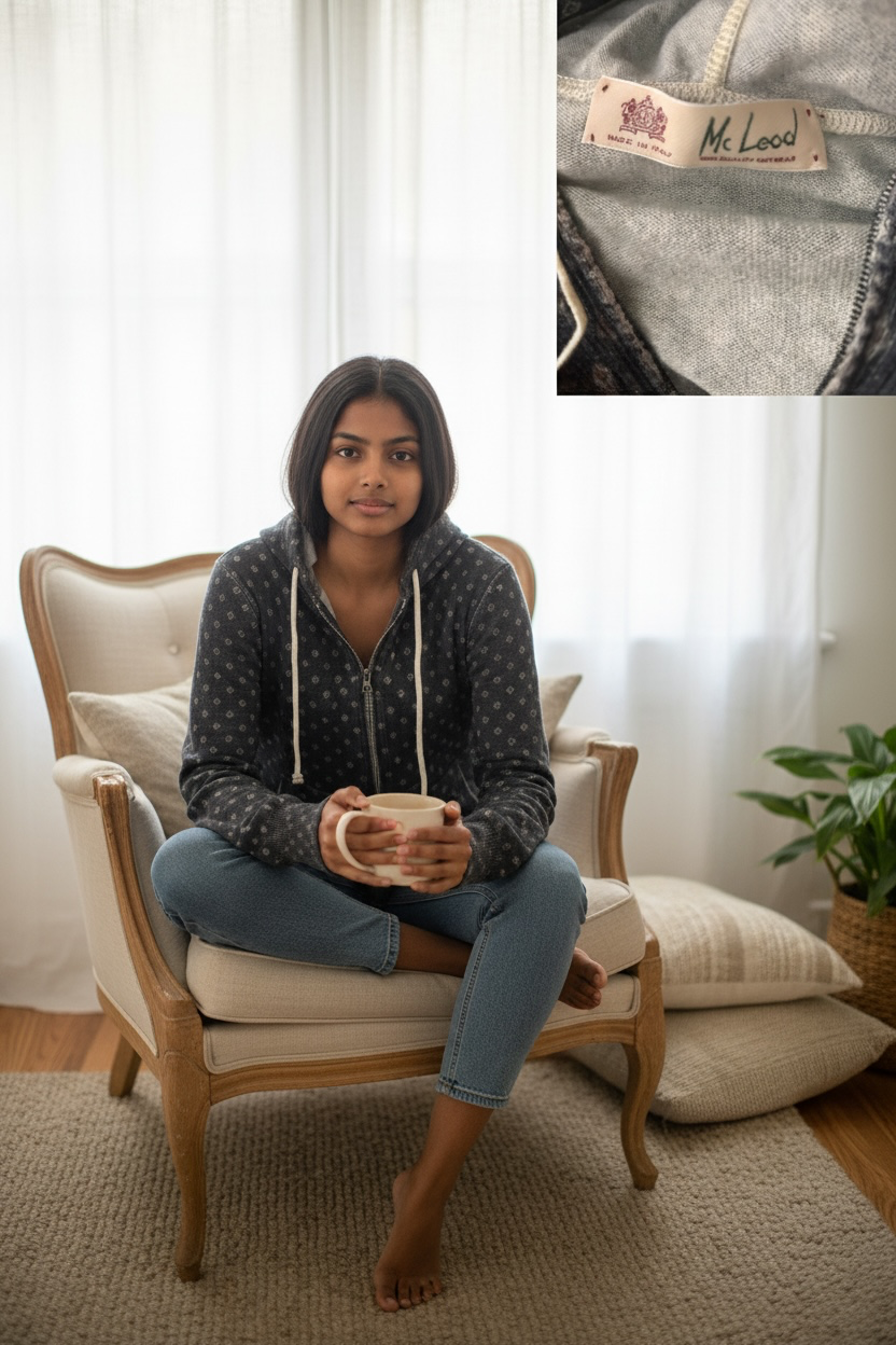 McLeod 100% Cashmere Hoodie – Made in Italy