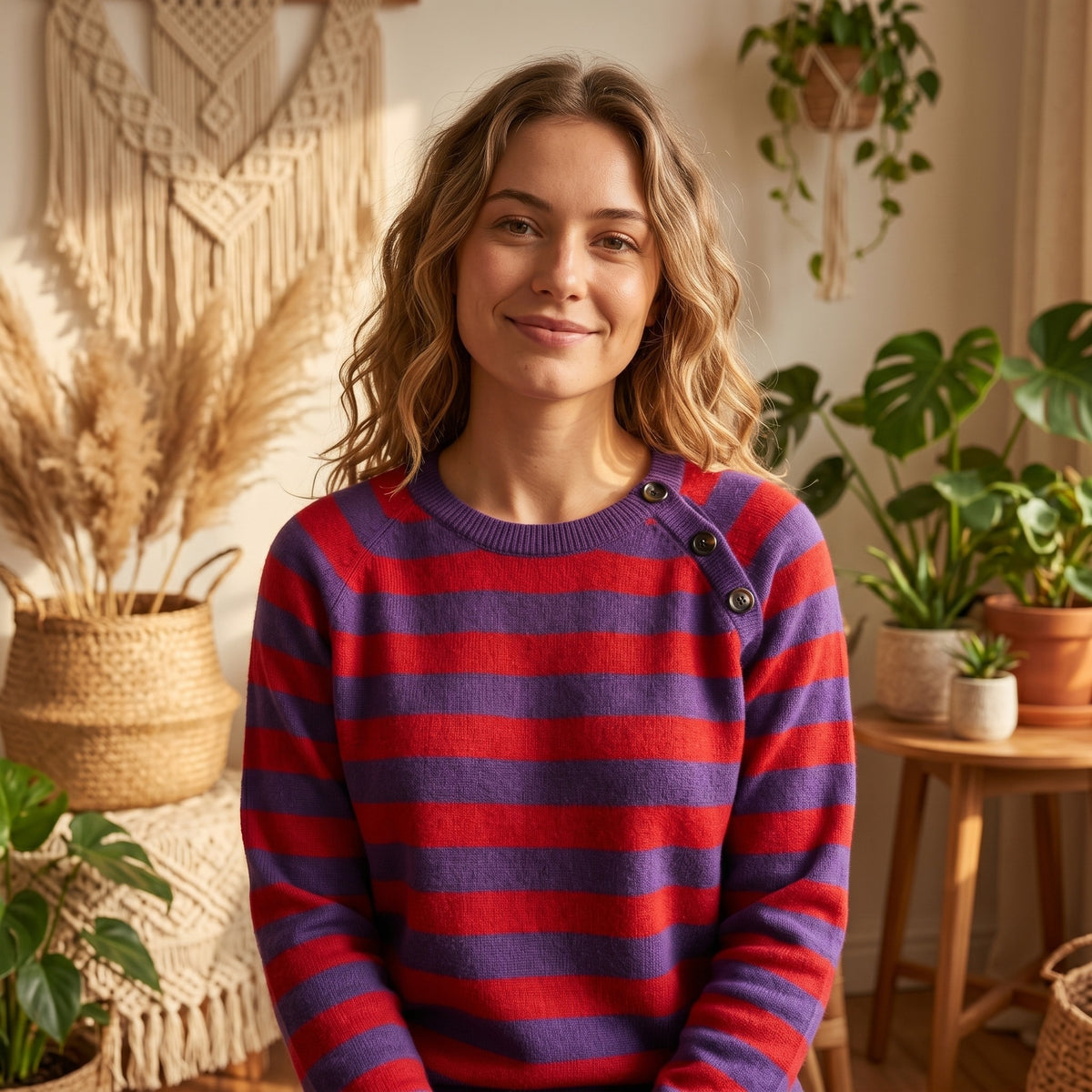 Cashmere striped sweater