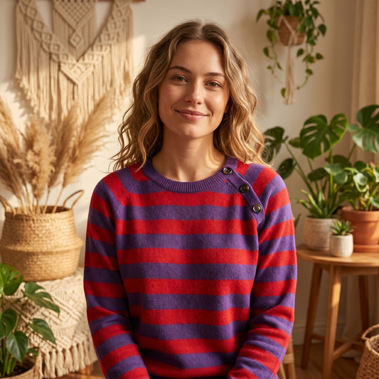 Cashmere striped sweater