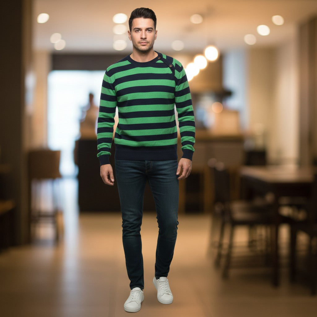 Cashmere striped sweater