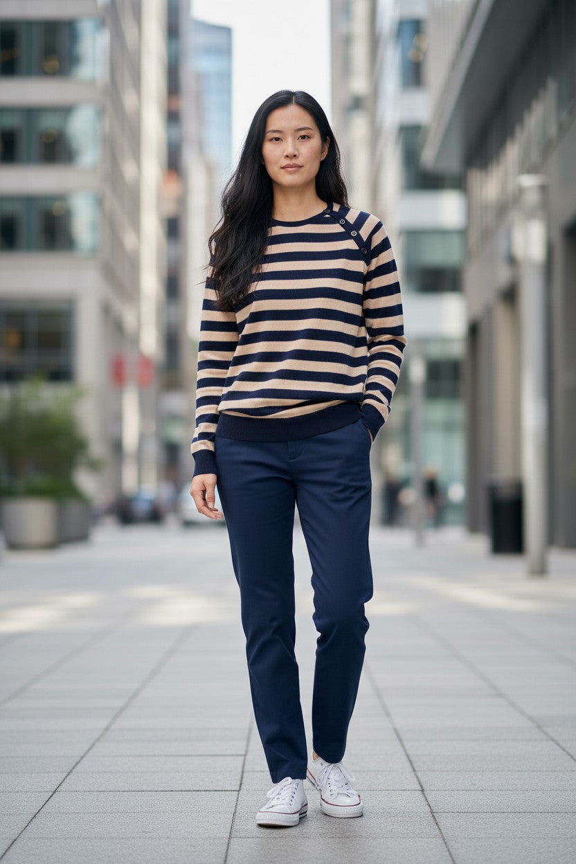 Cashmere striped sweater