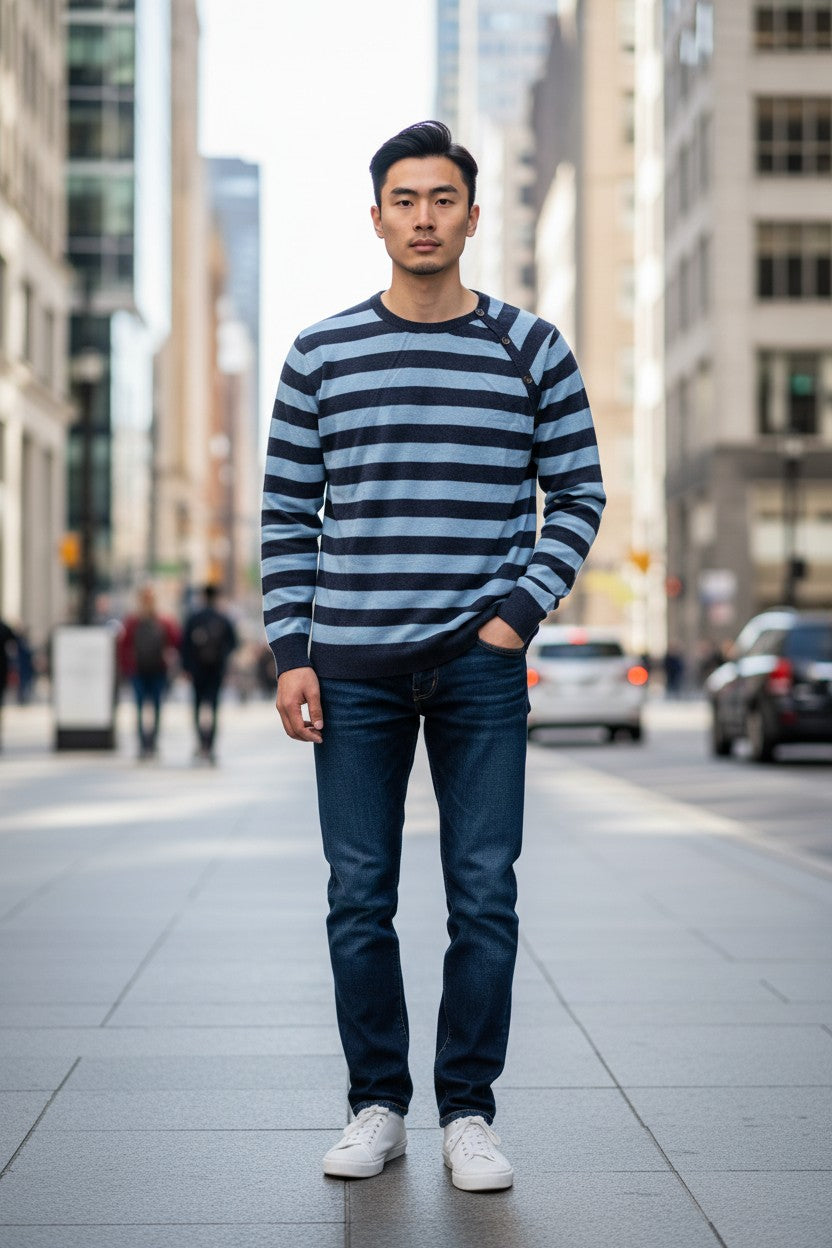 Cashmere striped sweater