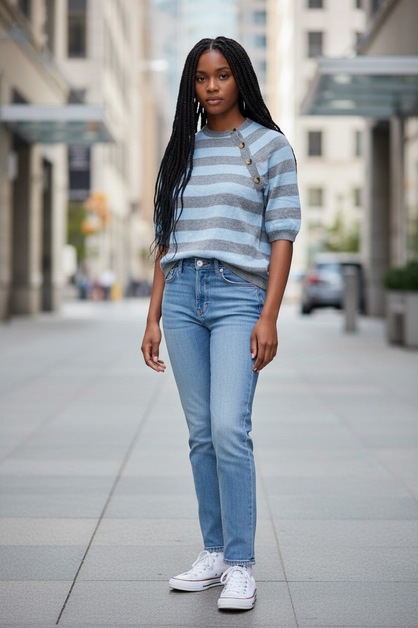 Cashmere striped sweater