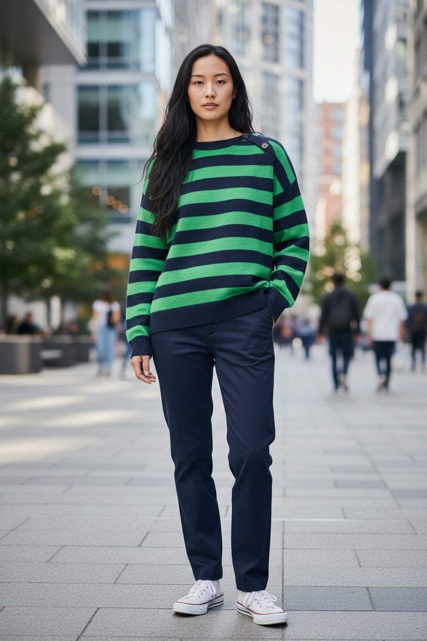 Cashmere striped sweater